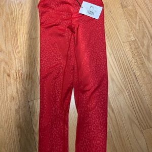 Zyia Red Leopard Scrunchy What LNT 7/8 24i Size 4